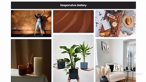 Responsive Image Gallery Using HTML & CSS only