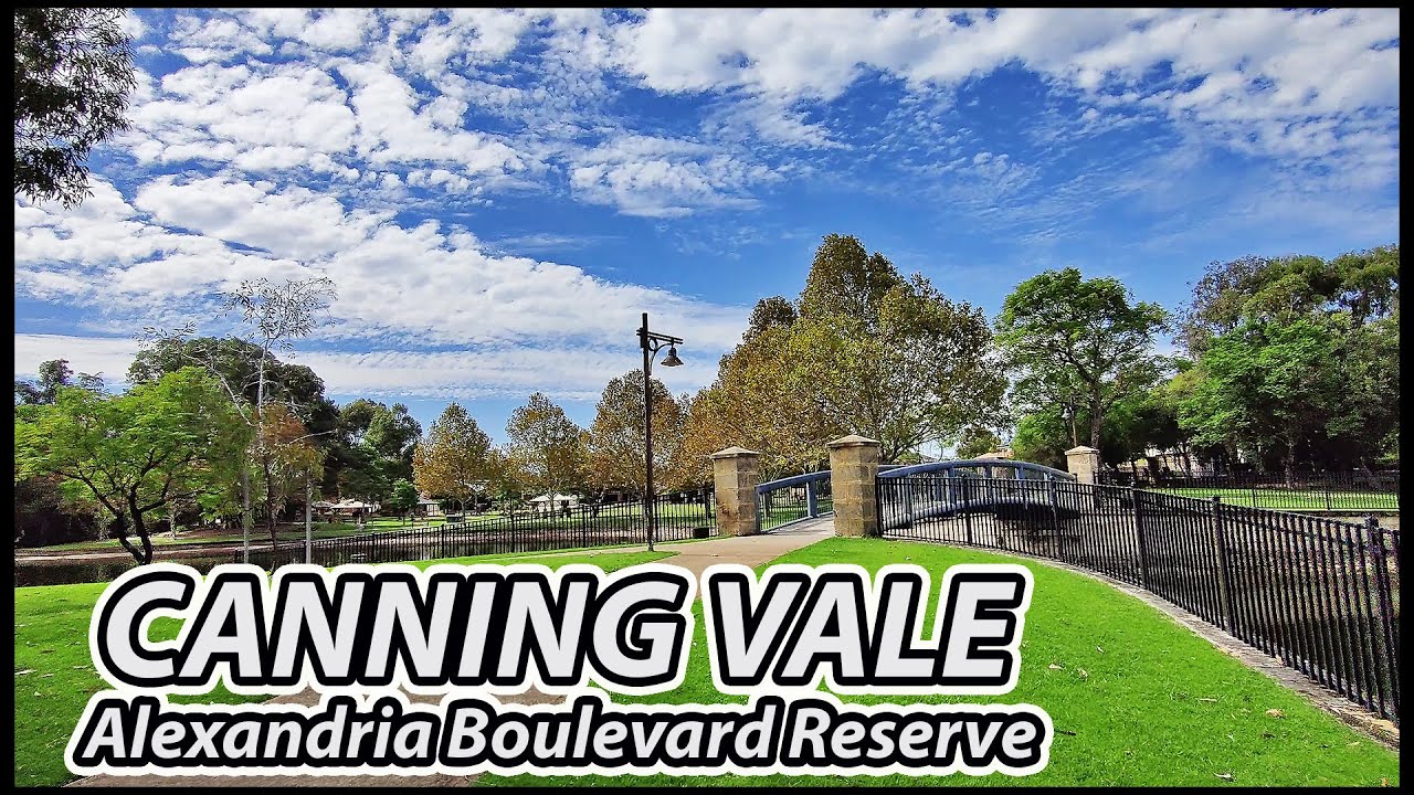 Walking Tour [4K] Alexandria Boulevard Reserve park at Canning Vale