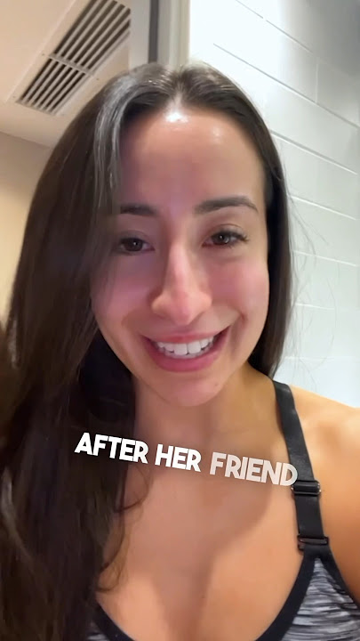She got stuck in the shower at a hotel 😂