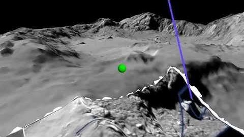 Philae Second Touchdown Reconstruction Simulation.