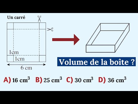 Vidéo: Comment Trouver Le Volume D'une Boîte