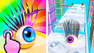 Modern Dream Lashes Race 3D - Make Makeup Eyelash Run - iOS Android GamePlay #19 screenshot 4
