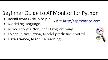 Beginner Guide to APMonitor for Python