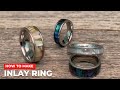 How to make an inlay ring on a woodturning lathe