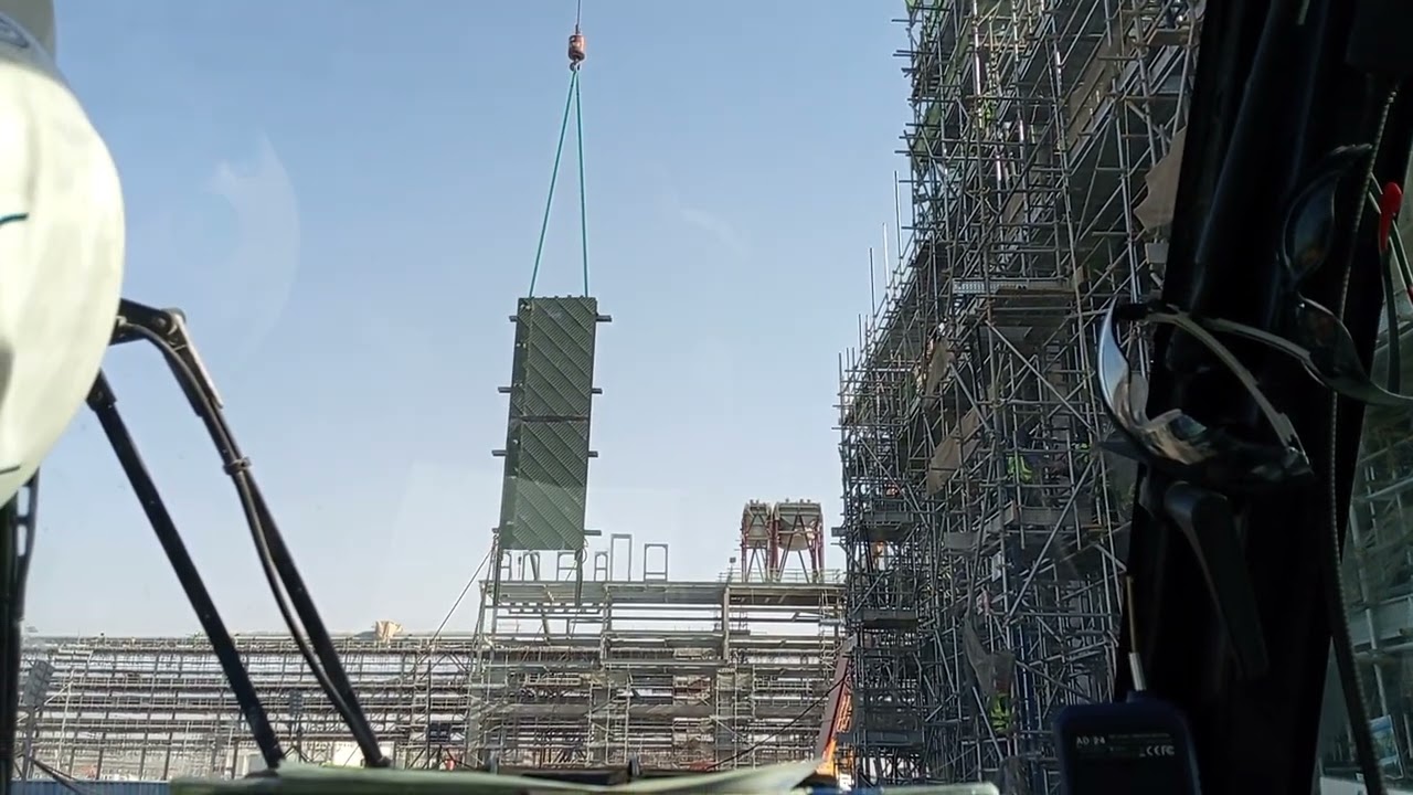 Terex Demag AC160-2 || Опалубка колонн || Работа с высоким риском || Высотные работы 