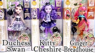 Ever After High - Duchess Swan - Kitty Cheshire - Ginger Breadhouse - Eah Fairy Tale Princess Dolls