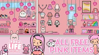 ALL FREE PINK ITEMS IN TOCA LIFE WORLD 😍💕 | Toca Boca | NecoLawPie