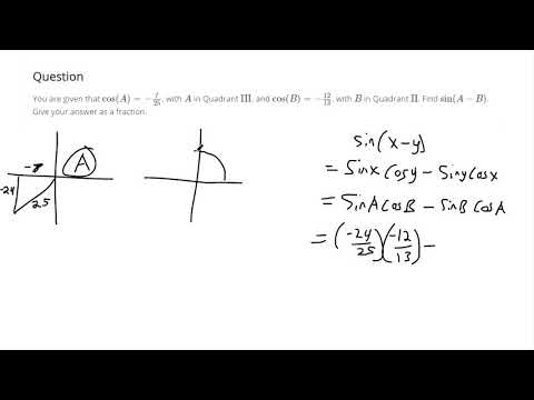 Use the sum and difference formula for sine - YouTube