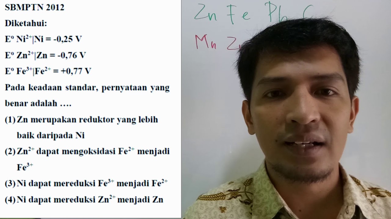 Soal Un Kimia Sel Volta Dan Pembahasannya - Ini Soal Gratis