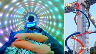 WORLD'S TALLEST Trapdoor Dry Slide! NO WATER Required! Skydrop - Tallest Land-based Drop Slide!