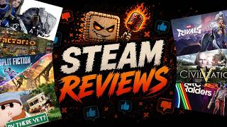 Steam Reviews (Marvel Rivals, Pragmata, Factorio, etc.)