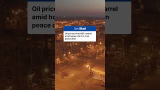 Oil prices drop to $97.90 a barrel amid hopes of US-Iran peace deal
