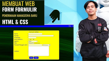 Cara Membuat Website Form Formulir Penerimaan Mahasiswa Baru #html #css #javascript