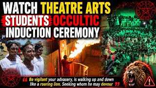 Watch LASU Theatre And Performing Arts Students Engage In Occultic Induction Ceremony
