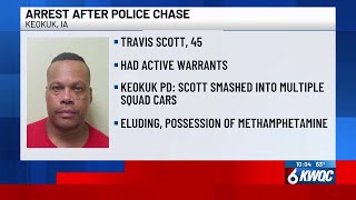 Keokuk man charged after police chase into Illinois back to Iowa