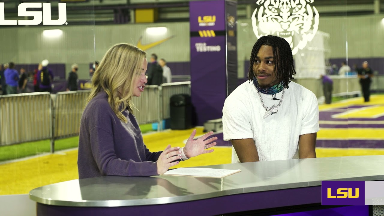 Justin Jefferson at 2021 Pro Day