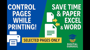 Stop Wasting Paper! Control Pages While Printing in Excel & Word 💡