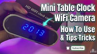 Secret Mini Table Clock Camera Setup Guide | Best Invisible WiFi Camera