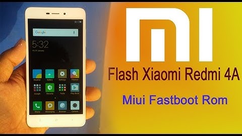 Flash Mi Redmi 4A Official Global ROM