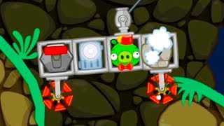 РЕМОНТИРУЮ МАШИНКУ в Bad Piggies #26 игра про птичек и свинок. Приключение Кида в пещере