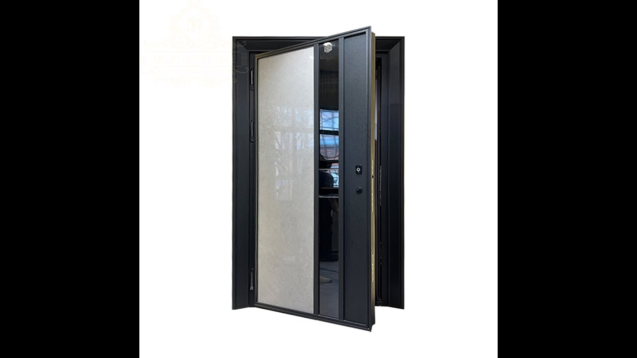 Modern Customized Security Entry Door With Smart Lock System