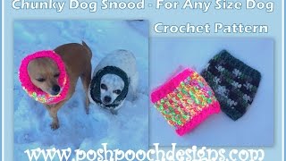 Chunky Dog Snood Crochet Pattern