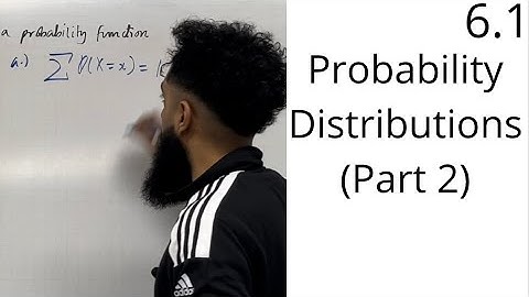 Edexcel AS Level Maths: 6.1 Probability Distributions (Part 2)