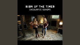 Video thumbnail of "Megan Davies - Sign of the Times (feat. Jaclyn Davies) (Acoustic Cover) (Acoustic)"