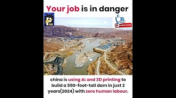 China is Using Artificial Intelligence and 3D Printing to Build 590 foot tall Dam🤷🔥