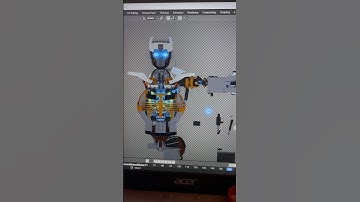 Sparring robot model W.I.P. #3dprinting #robot #blender
