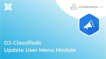DJ-Classifieds: Update User Menu Module