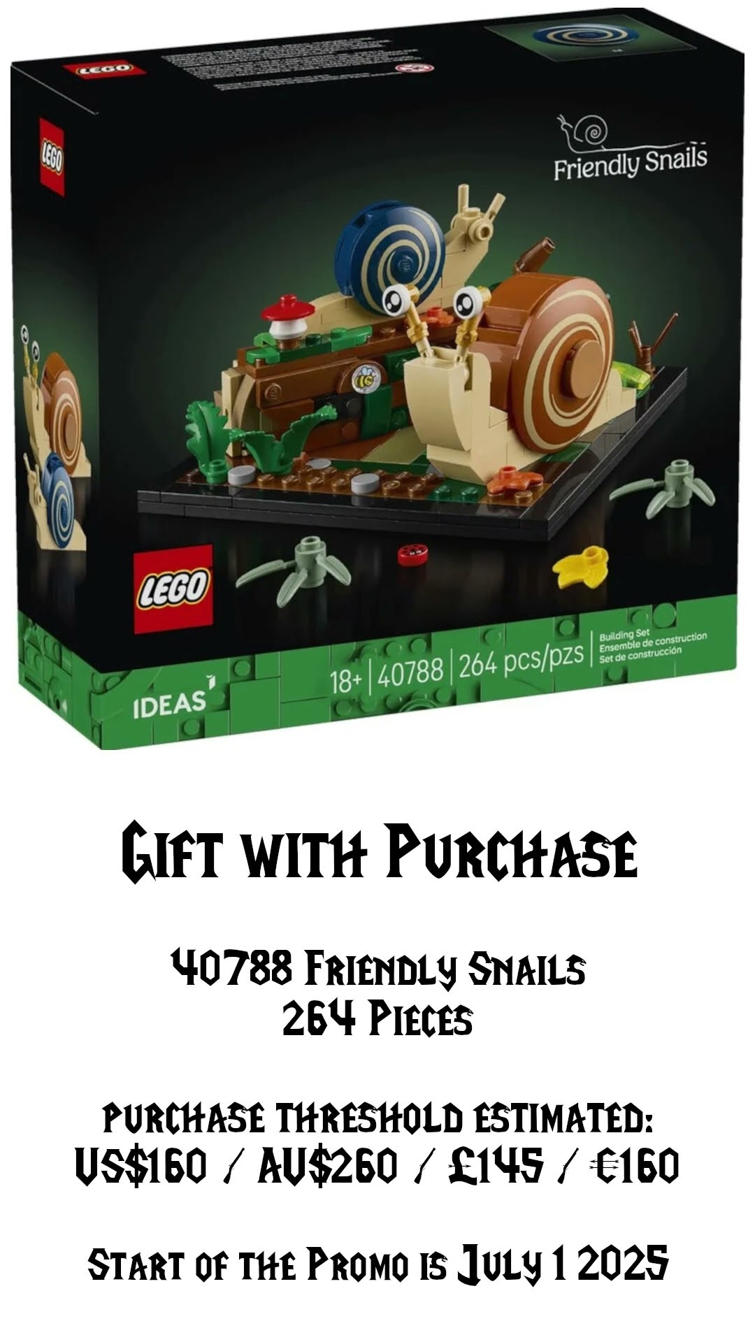 LEGO 40788 | Promotional | Friendly Snails | Gift with Purchase