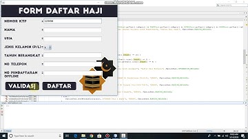 Membuat aplikasi Daftar Haji menggunakan bahasa java