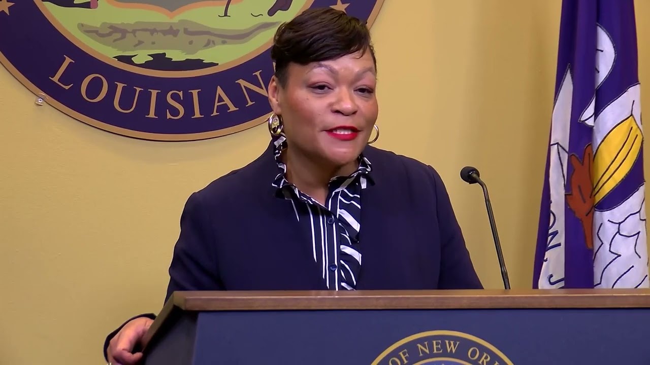 Mayor LaToya Cantrell addresses Lee Zurik and his investigation