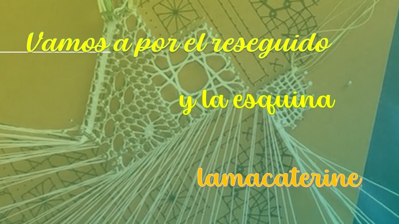 4/6 Poner reseguido y trabajar esquina del pañuelo de bolillos MR 1956