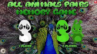 All Animals Pairs Memory Game screenshot 2