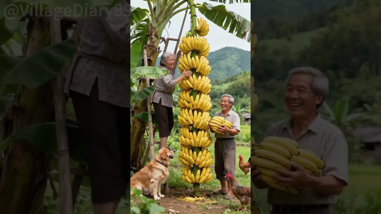 Do you like bananas? Let's pick bananas together🍌🍌