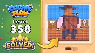 Colony Flow! - Level 358 Walkthrough 🧩 | Solution & Gameplay (ABI GAMES) 🐜