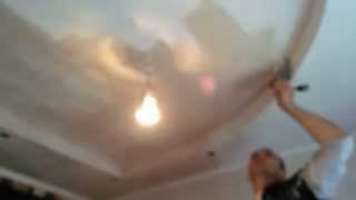 видео Гипсовый потолок своими руками: уникальный декор