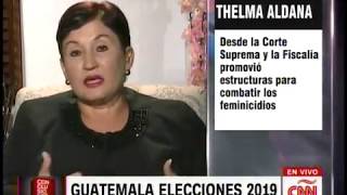 Thelma Aldana habla de atentado contra su vida por Mario Estrada de #Guatemala