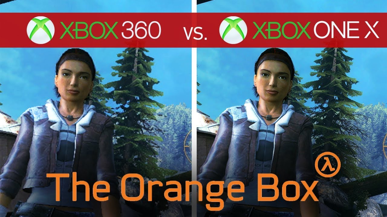 Gastos de envío Cayo cocodrilo The Orange Box Comparison - Xbox 360 vs. Xbox One X - YouTube