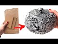 DIY Simple Cardboard Box | Paper Mache box