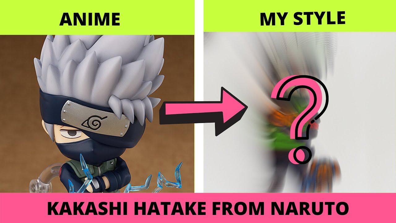 Kakashi hatake in cute chibi anime style