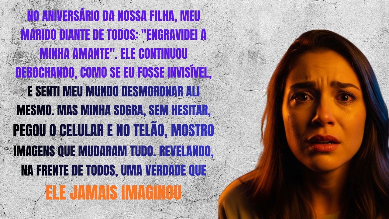 Marido disse   Engravidei a minha amante , no aniversário da nossa filha  Mas quando olhou no te