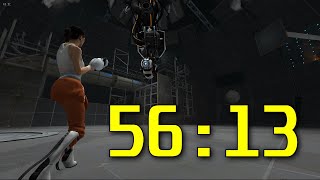 Portal 2 Speedrun Old World Record in 56:13