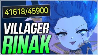 MY RINAK HAS 46000 HP with VILLAGER BUILD (GUIDLWAR BATTLE) - Epic Seven