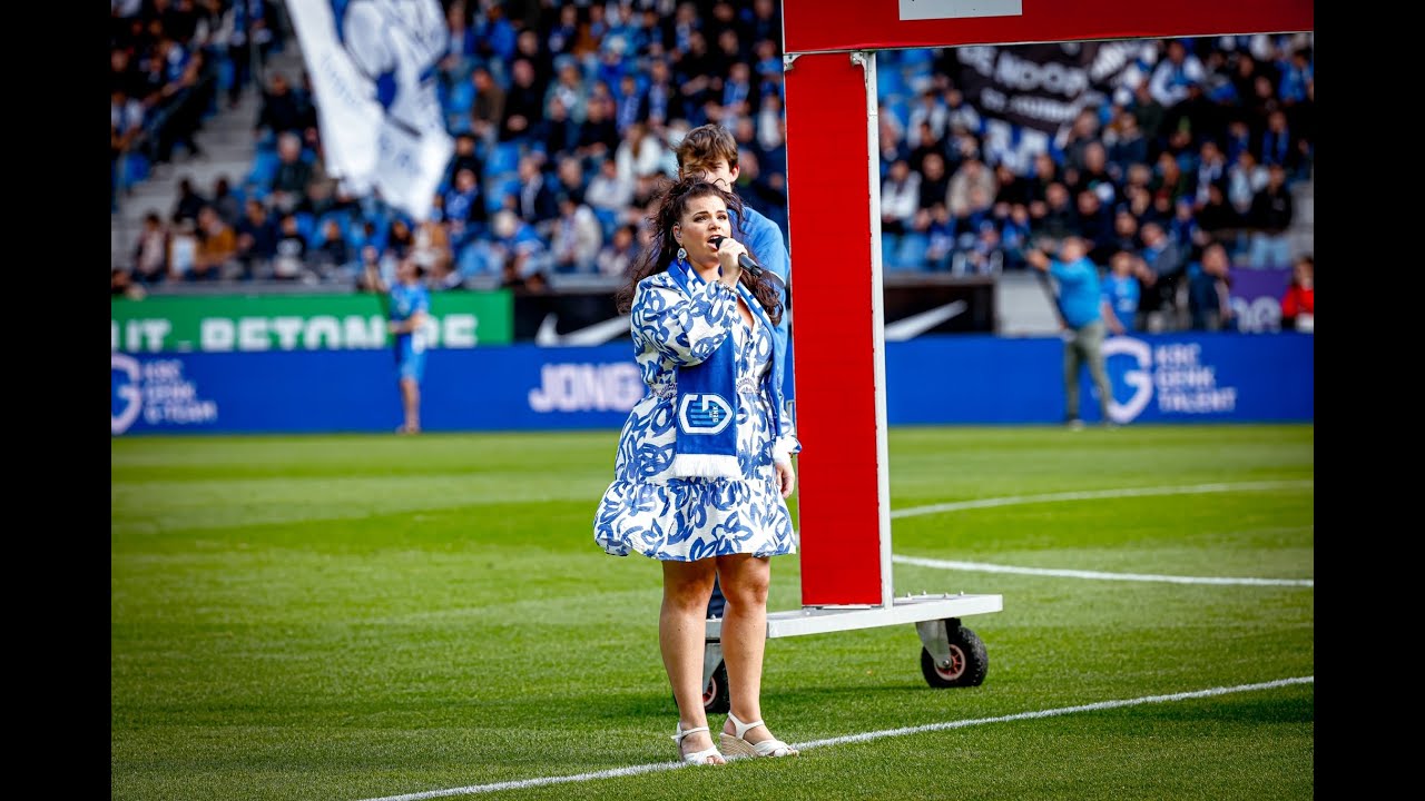 Limburgs Volkslied - Maria Plessers - Stadion KRC GENK - Limburgse Derby