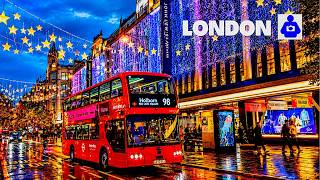 London's West End at Night Tour 🇬🇧 4K HDR Walking Tour of the City's Most Vibrant Streets