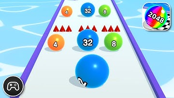 Ball Run 2048 - Gameplay Walkthrough Part 56 - Merge Game Levels 530-537 (iOS, Android)