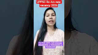 UPPSC RO aro, BEO new vecancy 2026 complete preparation and toppers strategy #uppsc #beo #roaro #up